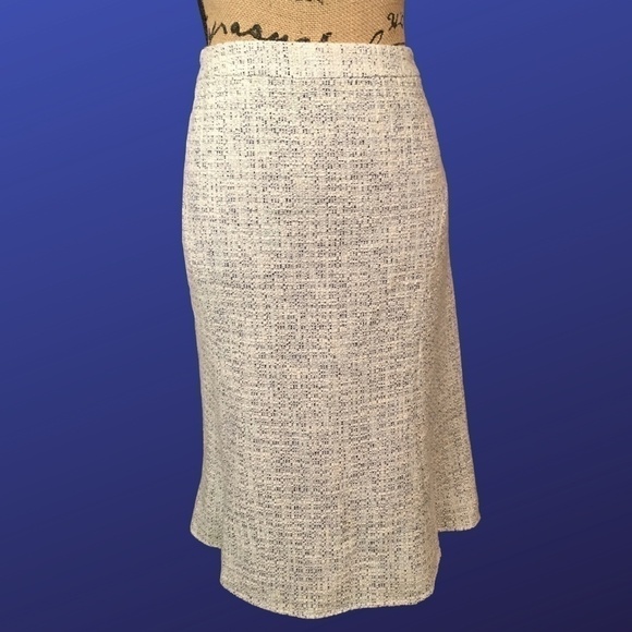 KASPER  Fit and Flare VINTAGE BOUCLE` Light Blue PENCIL/WIGGLE skirt, Size 12 - Picture 1 of 9